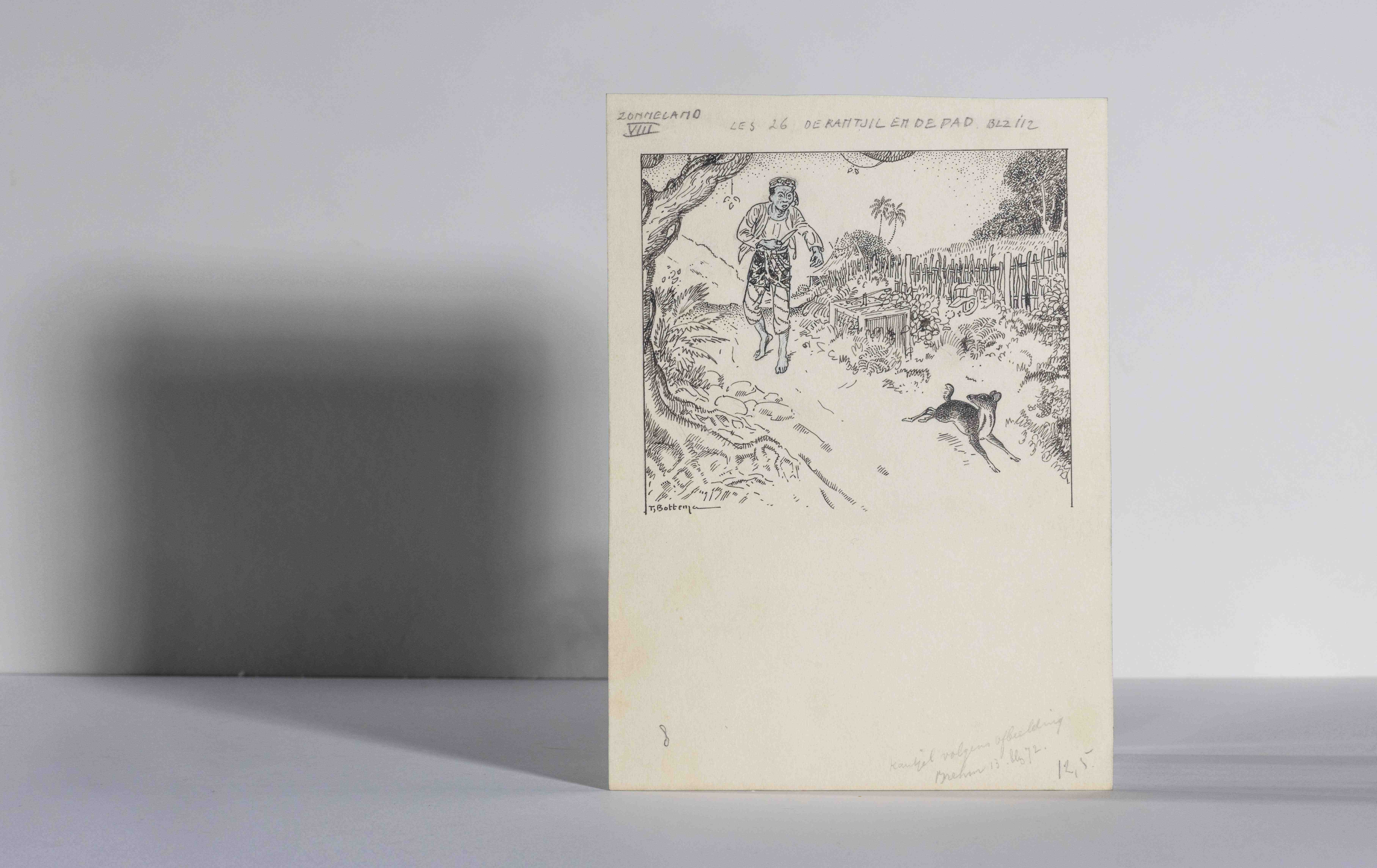 Originele tekening Kantjil Tjeerd Bottema, 1931. Coll Huis vh boek (2)