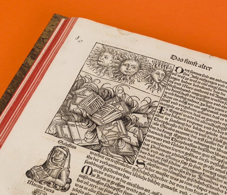 Liber Chronicarum Coll Huis van het boek 1